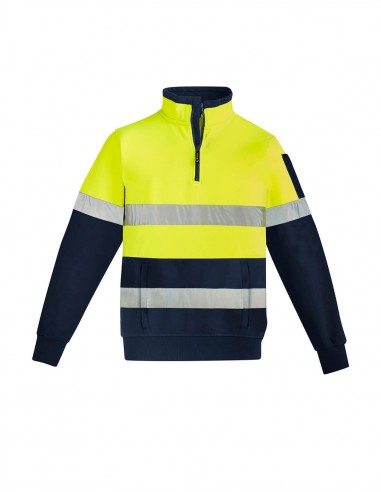 SY-ZT567 - Mens Hi Vis 1/4 Zip Pullover - Hoop Taped - Syzmik - Work Wear