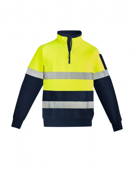 SY-ZT567 - Mens Hi Vis 1/4 Zip Pullover - Hoop Taped - Syzmik - Work Wear