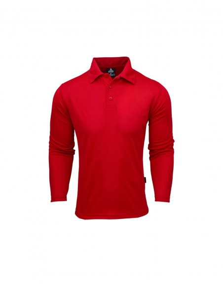 AU-1316 - Mens Long Sleeve Botany Polo - Aussie Pacific - Teamwear